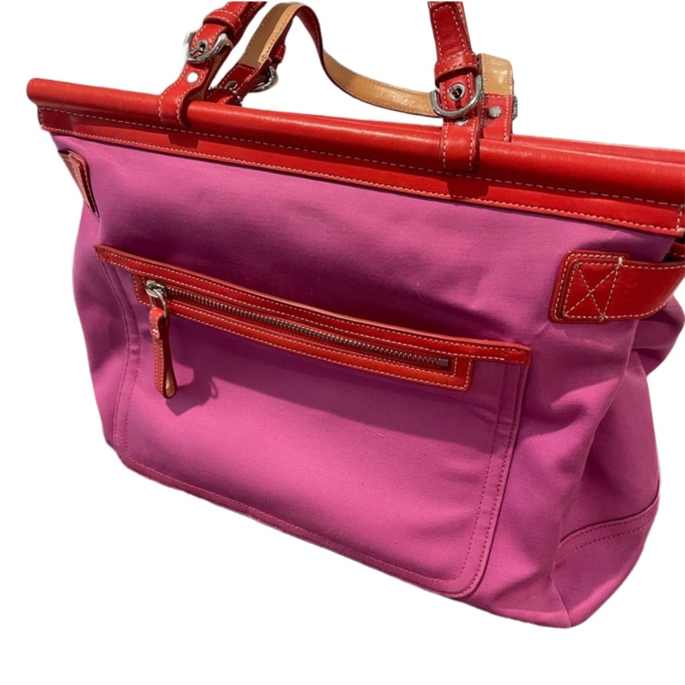 Y2K VINTAGE COACH ‘Hampton Turnlock Carryall’ Limitd Ed Satchel,Rare/Unique 🔥 - Picture 6 of 7